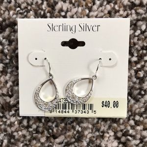 Sterling Silver dangle earrings.
